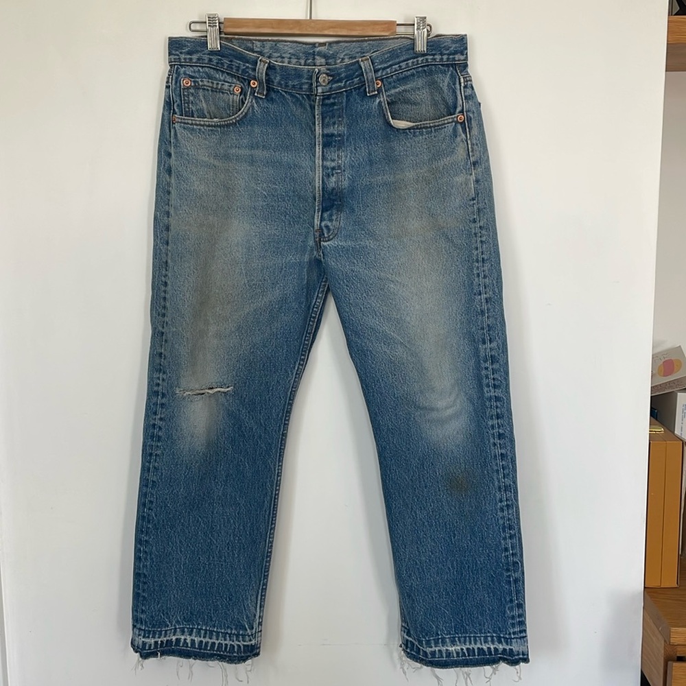 Levi's 501 vintage distressed straight Jeans